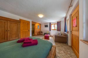 Letto o letti in una camera di Chalet L'échappée belle