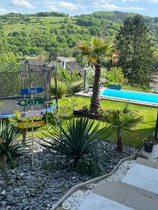 Bazén v ubytování Palmen Oase, Relax & Wellness Saarburg nebo v jeho okolí