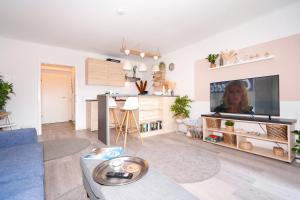 TV a/nebo společenská místnost v ubytování Bachwiesen 1 + 9 fotografií