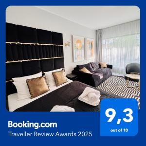 Postel nebo postele na pokoji v ubytování Apartament Solny Resort A032 z klimatyzacją i ogrodem