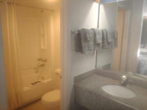 1 Full Bed Hotel Studio 214 tesisinde bir banyo