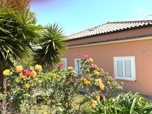 a house with flowers in front of it at Casa di Mael in Maratea