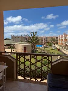 a view from the balcony of a resort at Tropical Casa Castanha in Santa Maria