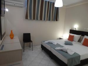 Cama o camas de una habitación en Al Mare Hotel