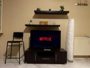 A television and/or entertainment centre at Ira Apartments