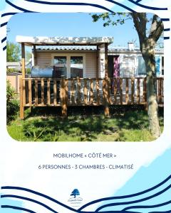 Zahrada ubytování Mobilhome Côté mer - 3 Chambres - Climatisé - TV