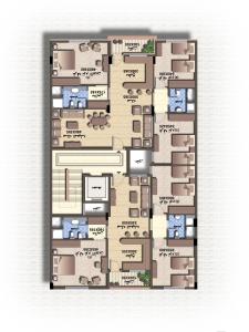 plan piętra domu z w obiekcie Z apartment w mieście Az-Zarka