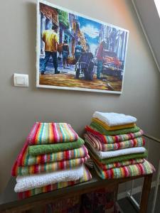 Ένα ή περισσότερα κρεβάτια σε δωμάτιο στο Zwei Zimmer, Küche, Bad +8 φωτογραφίες
