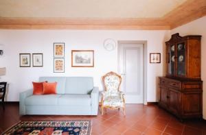 Χώρος καθιστικού στο La Loggia sulle Mura