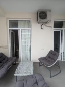 Posezení v ubytování Cozy seaside apt in Gonio