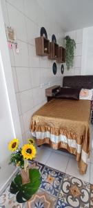 Postel nebo postele na pokoji v ubytování Hospedagem Praia Matinhos + 16 fotografií