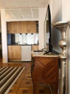 Kuchyň nebo kuchyňský kout v ubytování Elegant Studio in the Heart of Monte Carlo