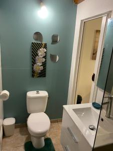 Vannituba majutusasutuses La Suite Odile Piscine