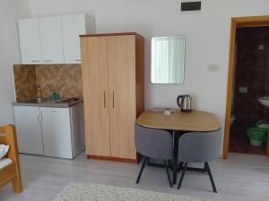 Kuchyň nebo kuchyňský kout v ubytování Vila Dvorski