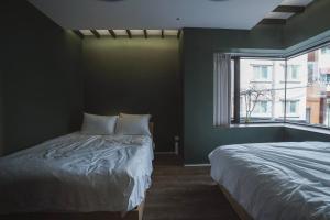 Letto o letti in una camera di Boro Hanok Hostel in Myeongdong