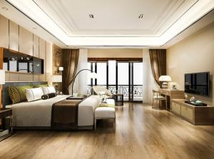 Posezení v ubytování Hotel Grand Havenwood suites Near Delhi Airport