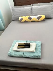 a tray on a bed with a plate on it at Comfort Zone in Dao +41 photos