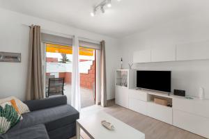 Μια τηλεόραση ή/και κέντρο ψυχαγωγίας στο Bungalow Playa Las Burras