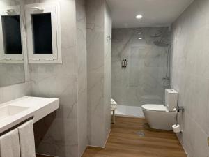 Koupelna v ubytování Hotel Olid