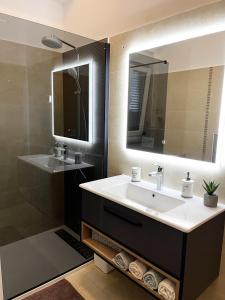 Kúpeľňa v ubytovaní Apartment Bellavista + 37 fotografií