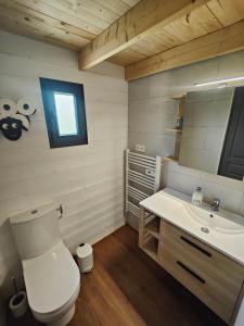 Koupelna v ubytování Tiny House Le Petit Nid du Pré