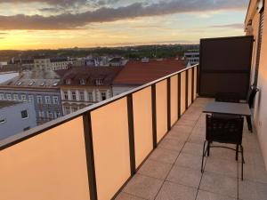 Balkón nebo terasa v ubytování Penthouse mit Balkon in zentraler Lage in Pilsen