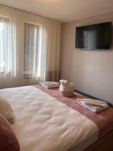 Кровать или кровати в номере Grand resort luxury apartment