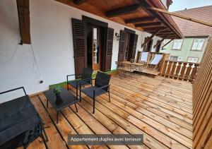 Μπαλκόνι ή βεράντα στο Appartements duplex 3 et 4 personnes - Proche Marchés de Noël - Route des Vins - Centre Alsace