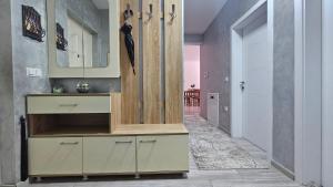 Kuchyň nebo kuchyňský kout v ubytování Value Living Apartment