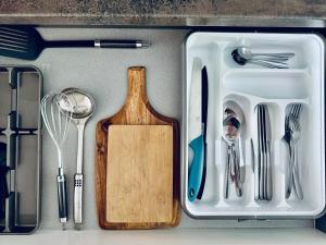 Kuchyň nebo kuchyňský kout v ubytování Zenova