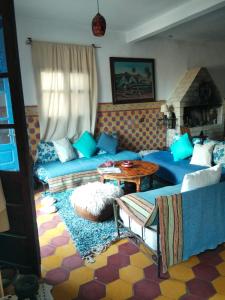 Posezení v ubytování Hostel Kaouki