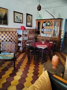 Posezení v ubytování Hostel Kaouki