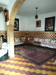 Posezení v ubytování Hostel Kaouki