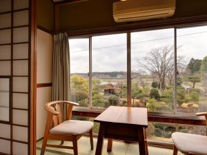 Landskap semula jadi dekat dengan ryokan