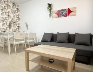 Χώρος καθιστικού στο Cozy Bungalow in Costa Calma
