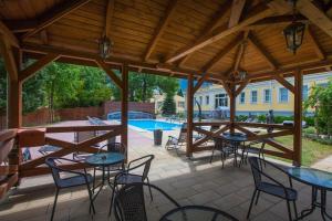 Bazén v ubytování Esplanade, dependance hotelu Monti Spa nebo v jeho okolí