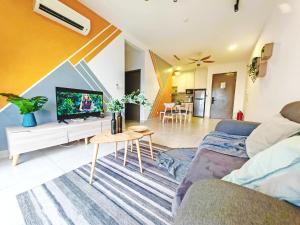 Astetica Residences 200mbps Wifi Netflix的厨房或小厨房