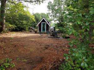 Zahrada ubytování Idyllic Tiny House with a Chiminea Ideal for Weekend Getaways from Boston + 11 fotografií