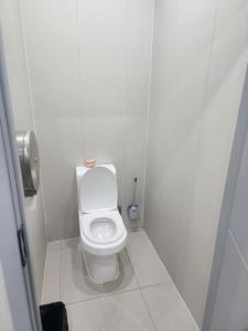 ウランバートルにあるmuugii's hostel & tourの小さなバスルーム(トイレ付)