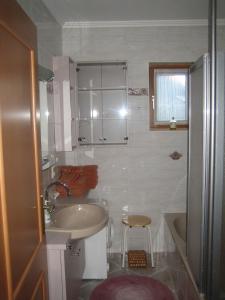 Ett badrum på Aberseehaus Nussbaumer