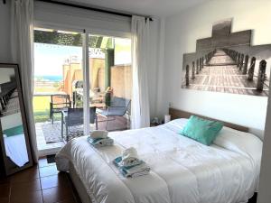 Postel nebo postele na pokoji v ubytování Terrazza sul blu