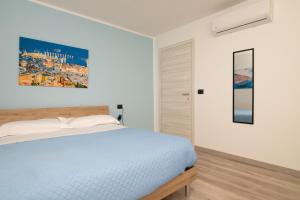 Postel nebo postele na pokoji v ubytování gabry acquarium rooms