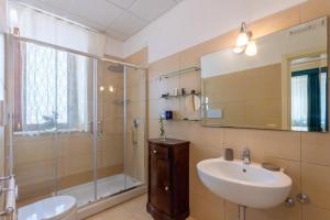 Koupelna v ubytování Hotel Parco delle Fontane