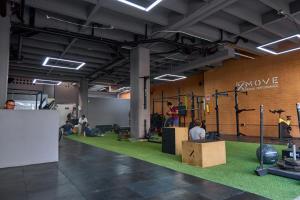 Fitness centrum a/nebo fitness zařízení v ubytování Charming Stadio Retreat Rosa Negra Aparta-Suite