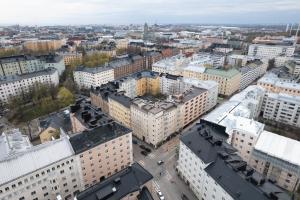 Vista generica su Helsinki o vista sulla città dall'interno dell'appartamento