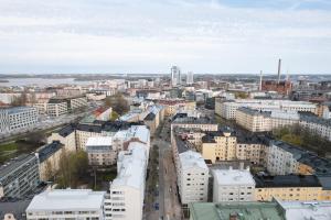 Vista generica su Helsinki o vista sulla città dall'interno dell'appartamento