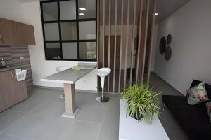 Η κουζίνα ή μικρή κουζίνα στο (201) Moderno Loft en Granada