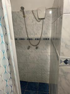 Koupelna v ubytování Sasso alojamiento