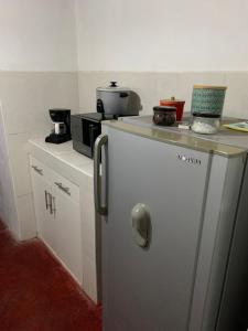 Kuchyň nebo kuchyňský kout v ubytování Sasso alojamiento