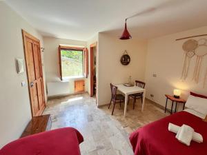 Postel nebo postele na pokoji v ubytování O' Stiavucco B&B